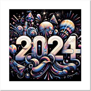 Happy New Year 2024 - Style 2 Posters and Art